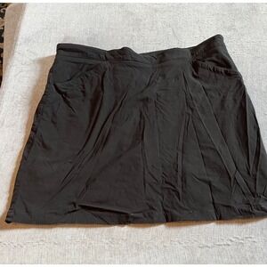 Eddie Bauer Skort Women's Size 12 Black Outdoor Hiking‎ Travel Casual